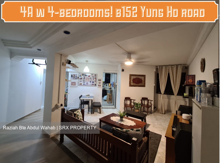 Blk 152 Yung Ho Road (Jurong West), HDB 4 Rooms #304518541